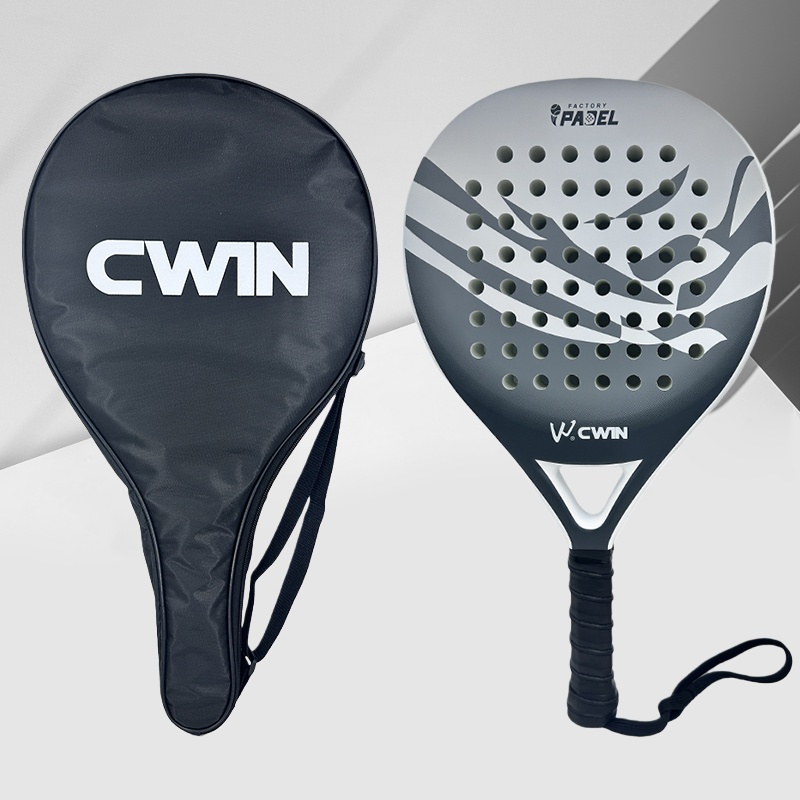 Padel Racket Carbon - 2026 Cwin Padel-Schläger aus Kohlefaser, leicht,