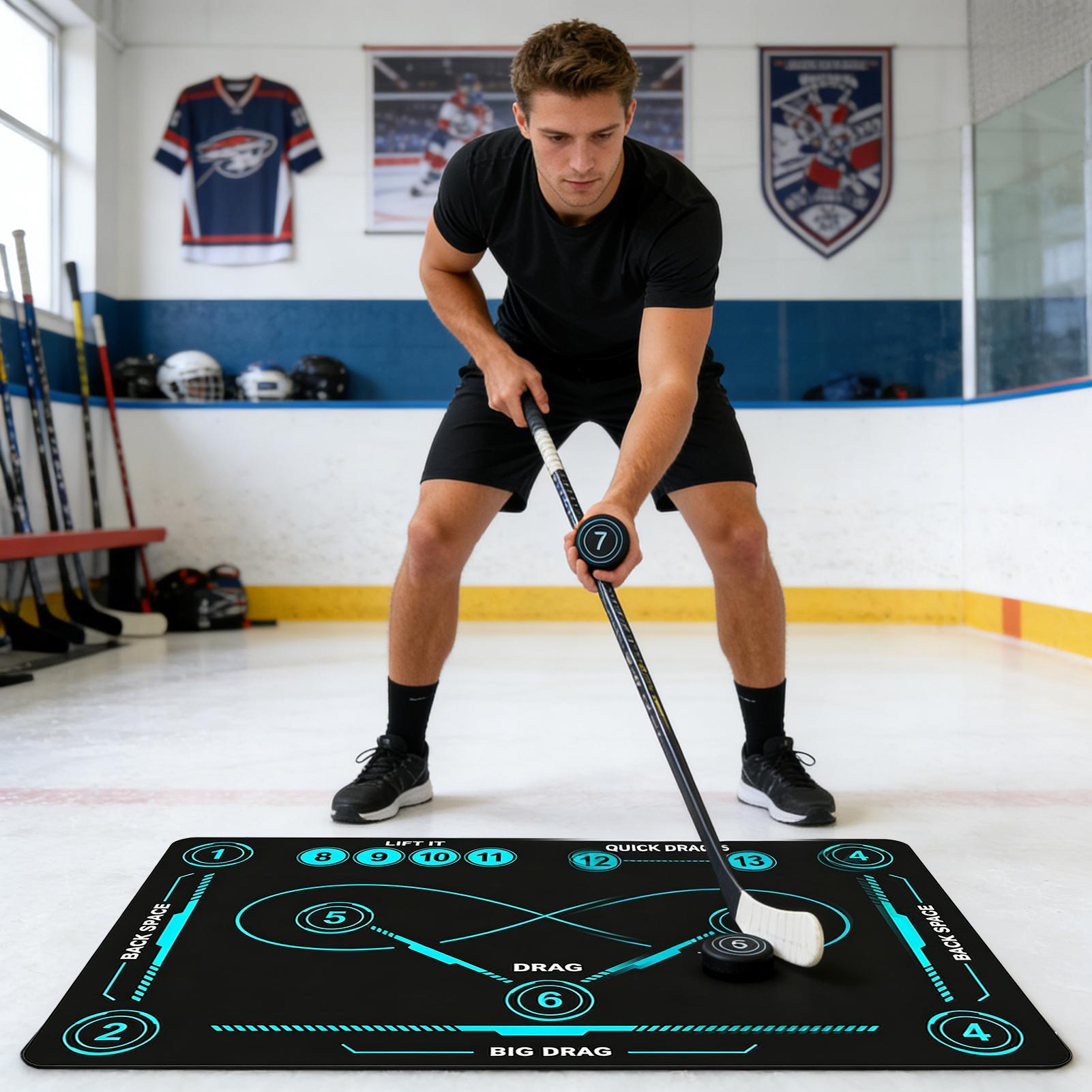 Sports Equipment Football - Hockey-Trainingsmatte für drinnen und draußen, geräuscharm,