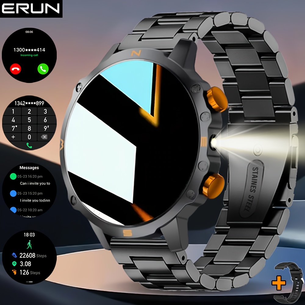 Sports Equipment In French - Herren-Smartwatch für iPhone und Android-Systeme, Ausgestattet