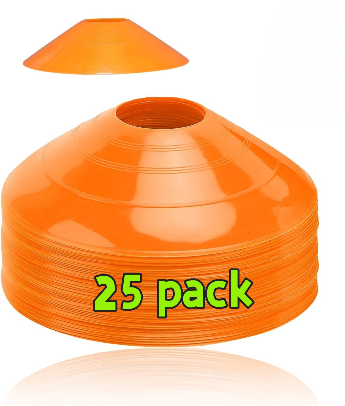 Sports Equipment Football - 25er-Pack Fußballkegel, Trainingskegel für Agility-Übungen, Fußballkegel