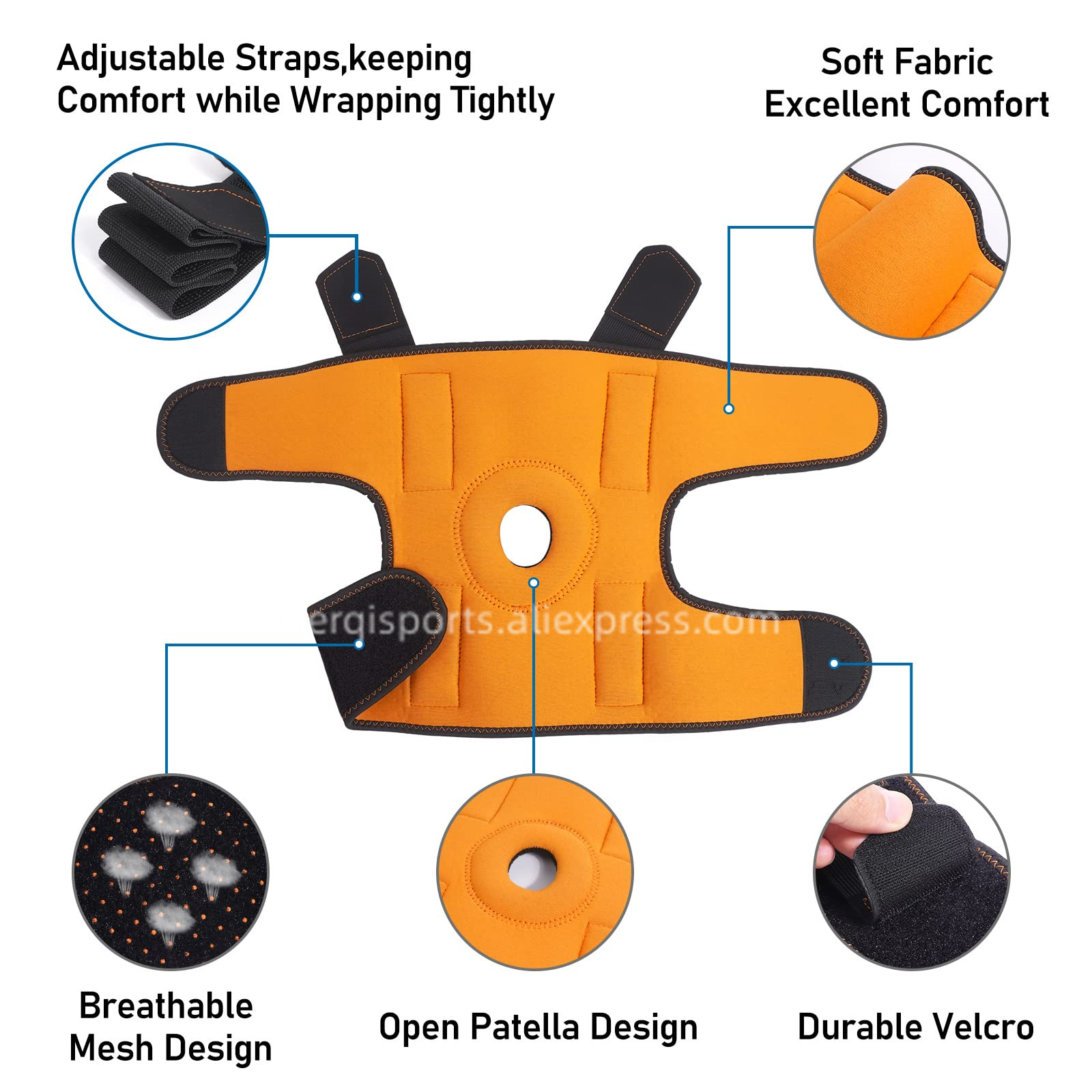 1 Stück Kniebandage für Arthri – Volleyball Knee Pad Bewertung und Preis