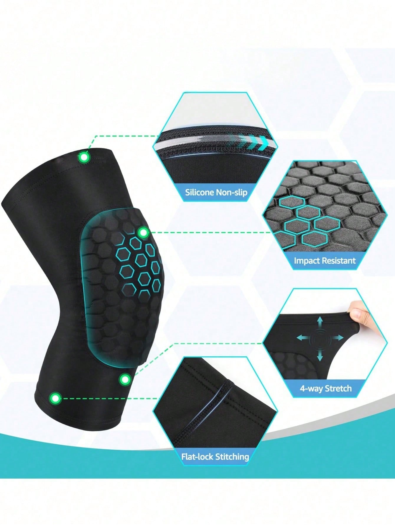Sport-Knieschoner mit Wabenstr – Volleyball Knee Pad Bewertung und Preis
