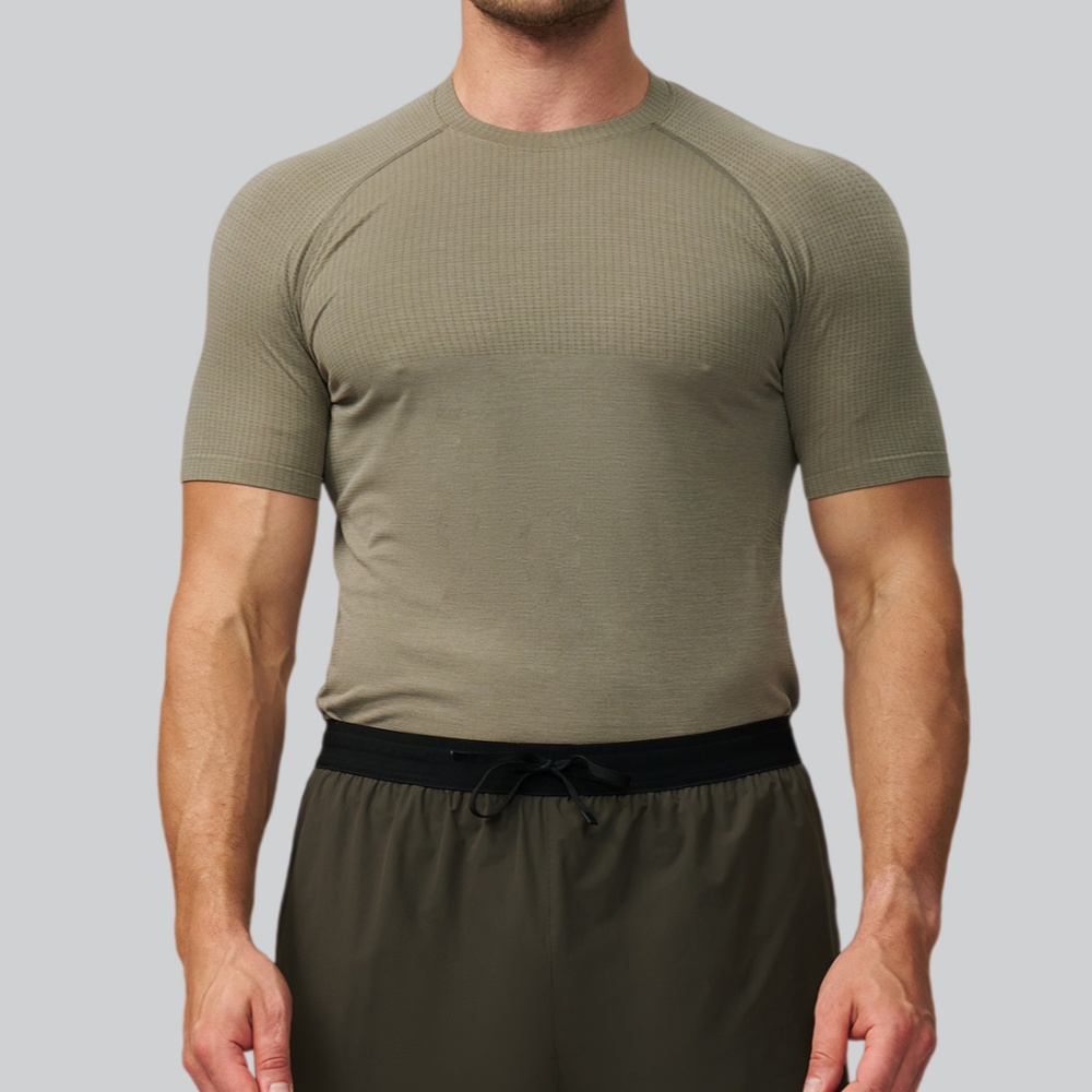 Herren Einfarbiges Sport-T-Shi – Sports Equipment Gym Bewertung und Preis