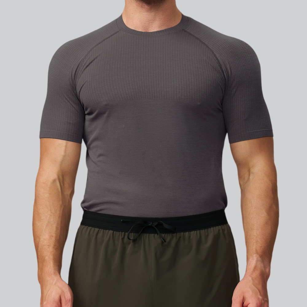 Herren Einfarbiges Sport-T-Shi – Sports Equipment Gym Bewertung und Preis