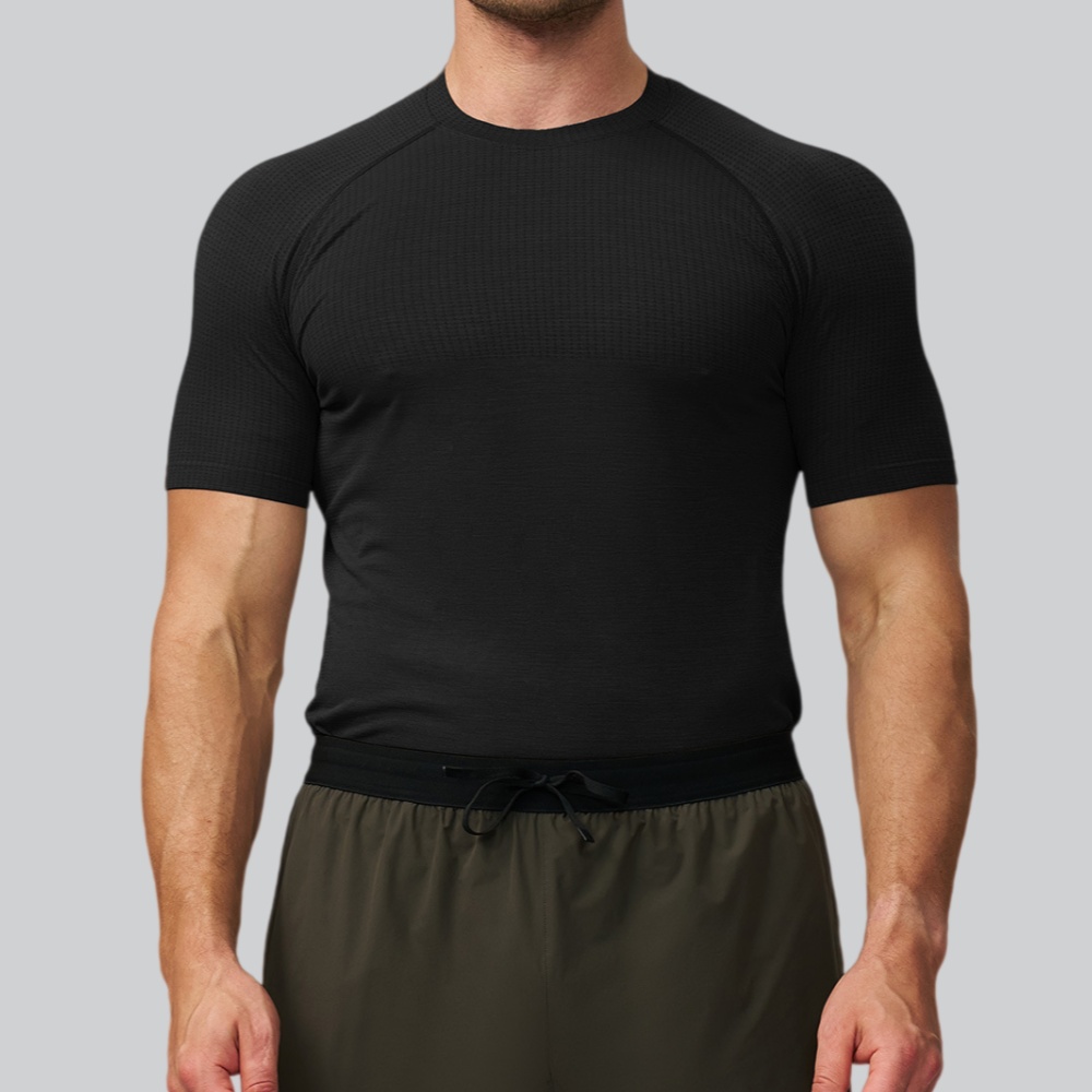 Herren Einfarbiges Sport-T-Shi – Sports Equipment Gym Bewertung und Preis