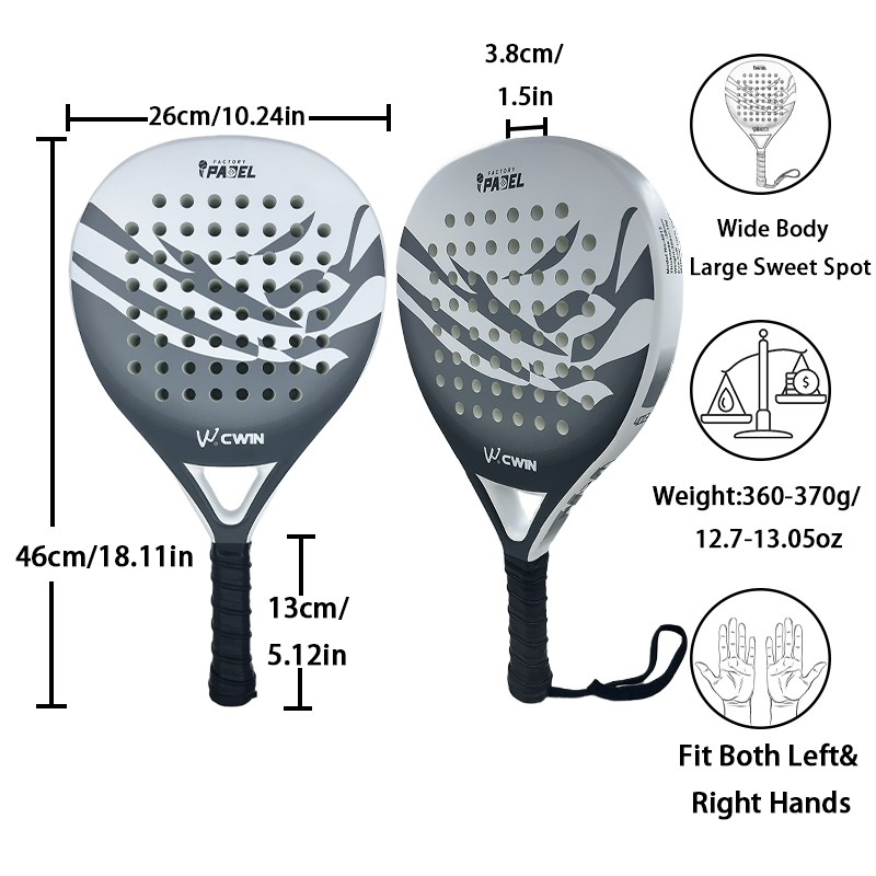 2026 Cwin Padel-Schläger aus K – Padel Racket Carbon Bewertung und Preis