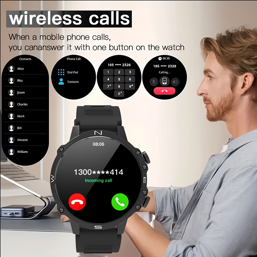 Herren-Smartwatch für iPhone u – Sports Equipment In French Bewertung und Preis